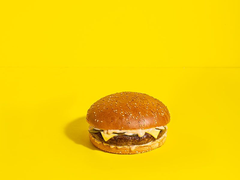 Double Aziz Beef Burger With Cheese Sandwich