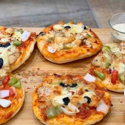 mini pizza vegetable 5 pcs fasting