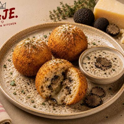 Arancini Con Funghi Tartufo