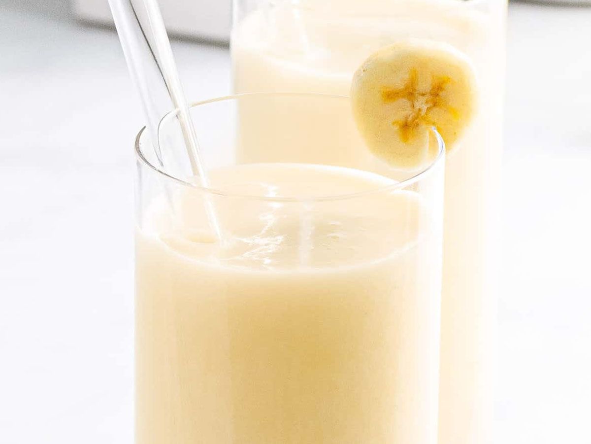 Banana With Milk Juice