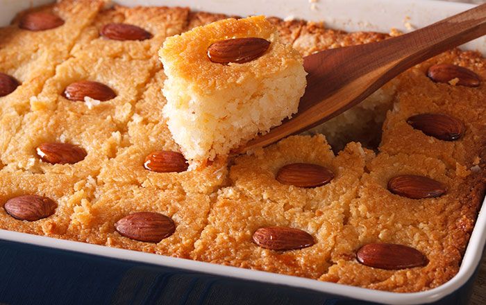Hazelnut Basbousa