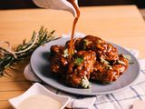 Boneless Chicken Wings With Barbecue Sauce