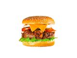 Beef Burger With Crispy Jalapeno Sandwich