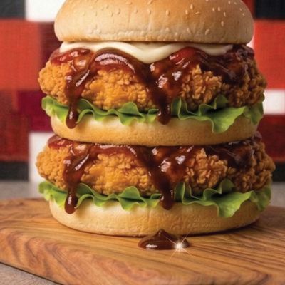Double BBQ Chicken Burger