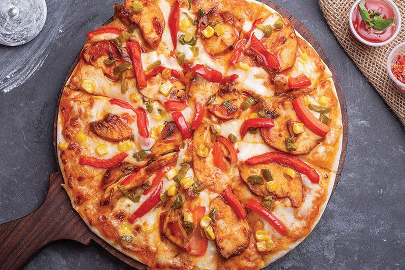 BBQ Chicken Mushroom Pizza