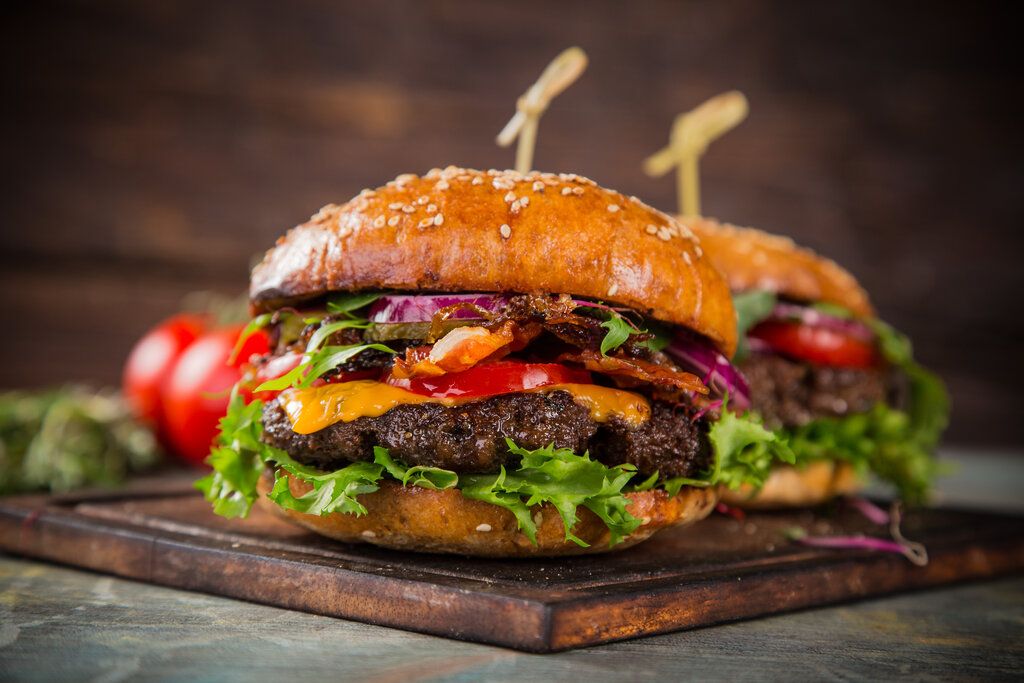 beef BBQ burger