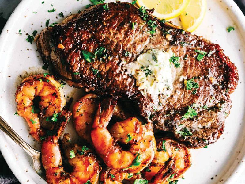 Beef Fillet With Shrimp