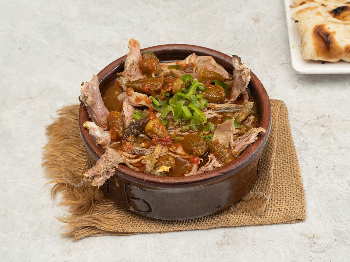 Okra And Meat Tagine