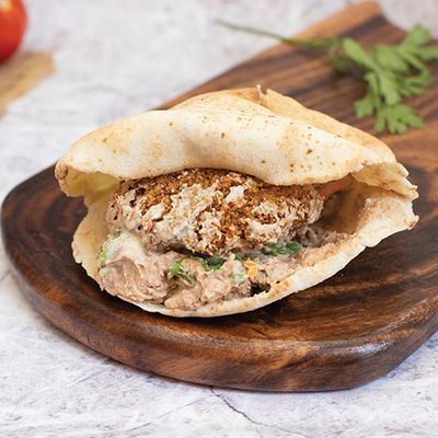 Falafel Baba Ghanoush Sandwich