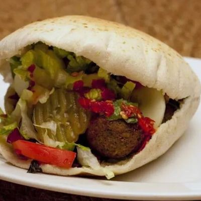 Falafel Stuffed With Baba Ghannoug