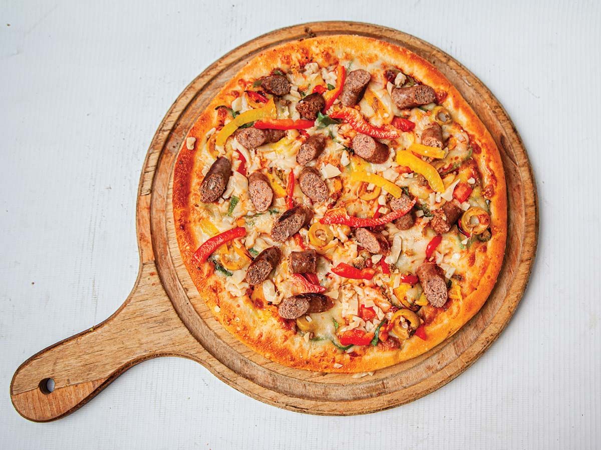 Oriental Sausage Pizza