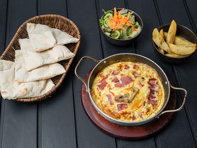 Omelette With Beef Bacon