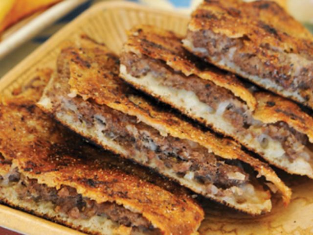 Baladi Hawawshi with mozzarella