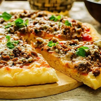 Baladi Meat Pizza