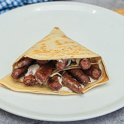 Baladi Sausage Crepe
