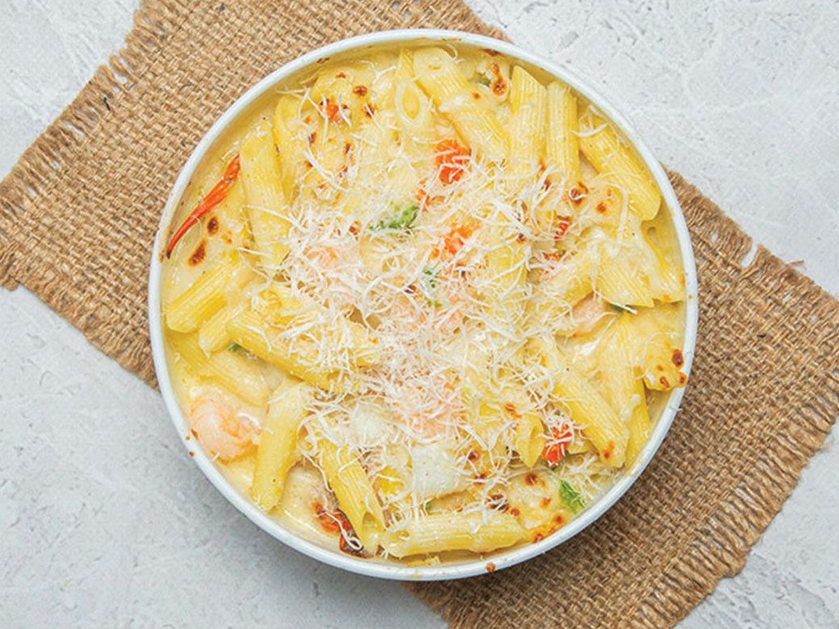 Baladi sausage pasta white sauce