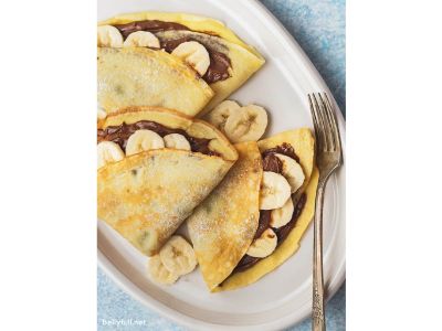 Banana With Nutella Chocolate Crepe