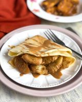 Banana And Caramel Crepe