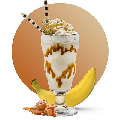 Banana Caramel Frappe