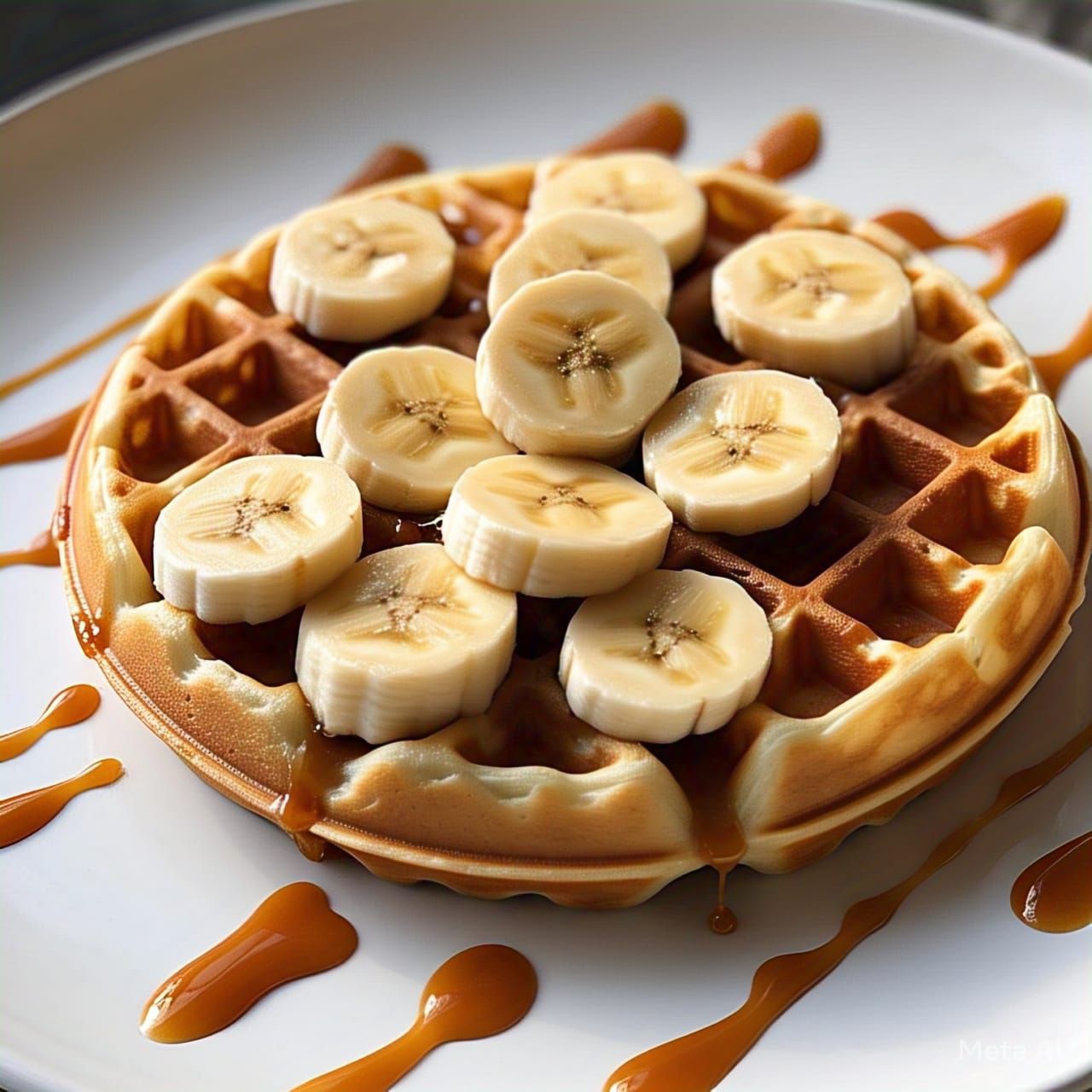 Banana Caramel Waffle