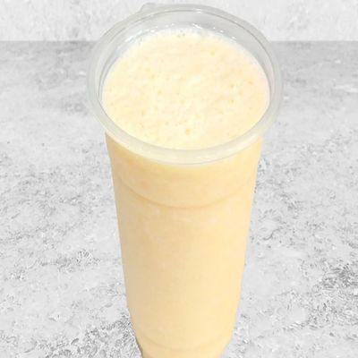 Fresh banana with milk juice