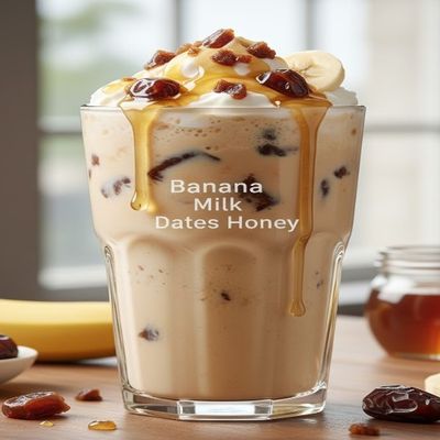Banana Milk Dates Honey