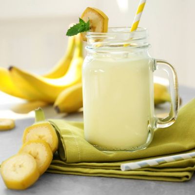 Banana With Milk Juice