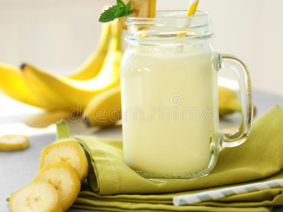 Banana With Milk Juice