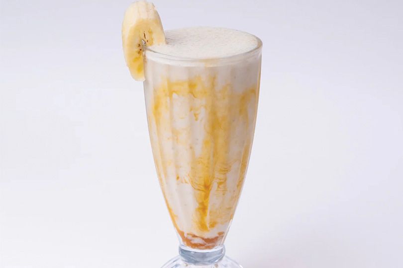Banana with milk Juice