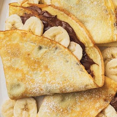 Banana chocolate crepe
