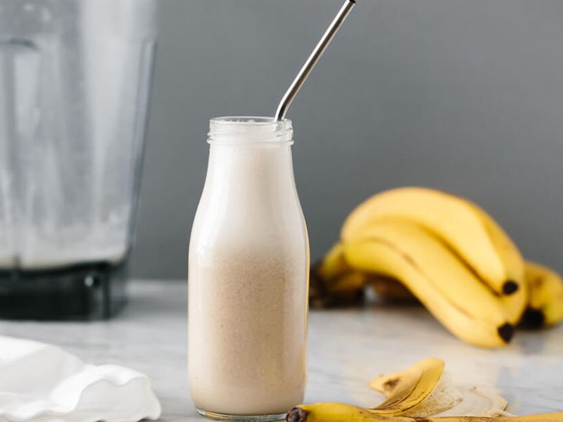 Banana With Milk Juice