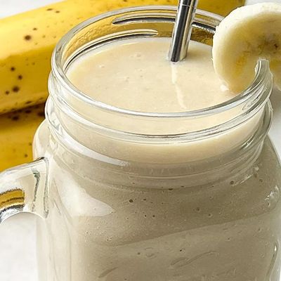 Banana with milk Juice