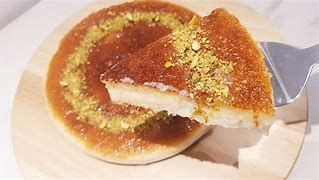 Basbousa Pie With Cream