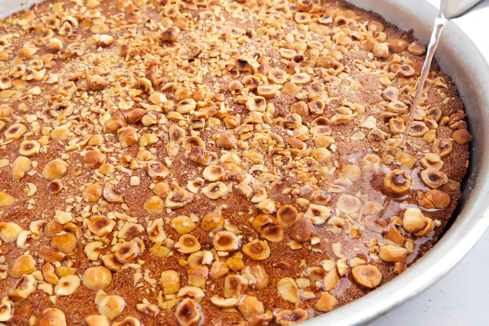 Basbousa With Hazelnut
