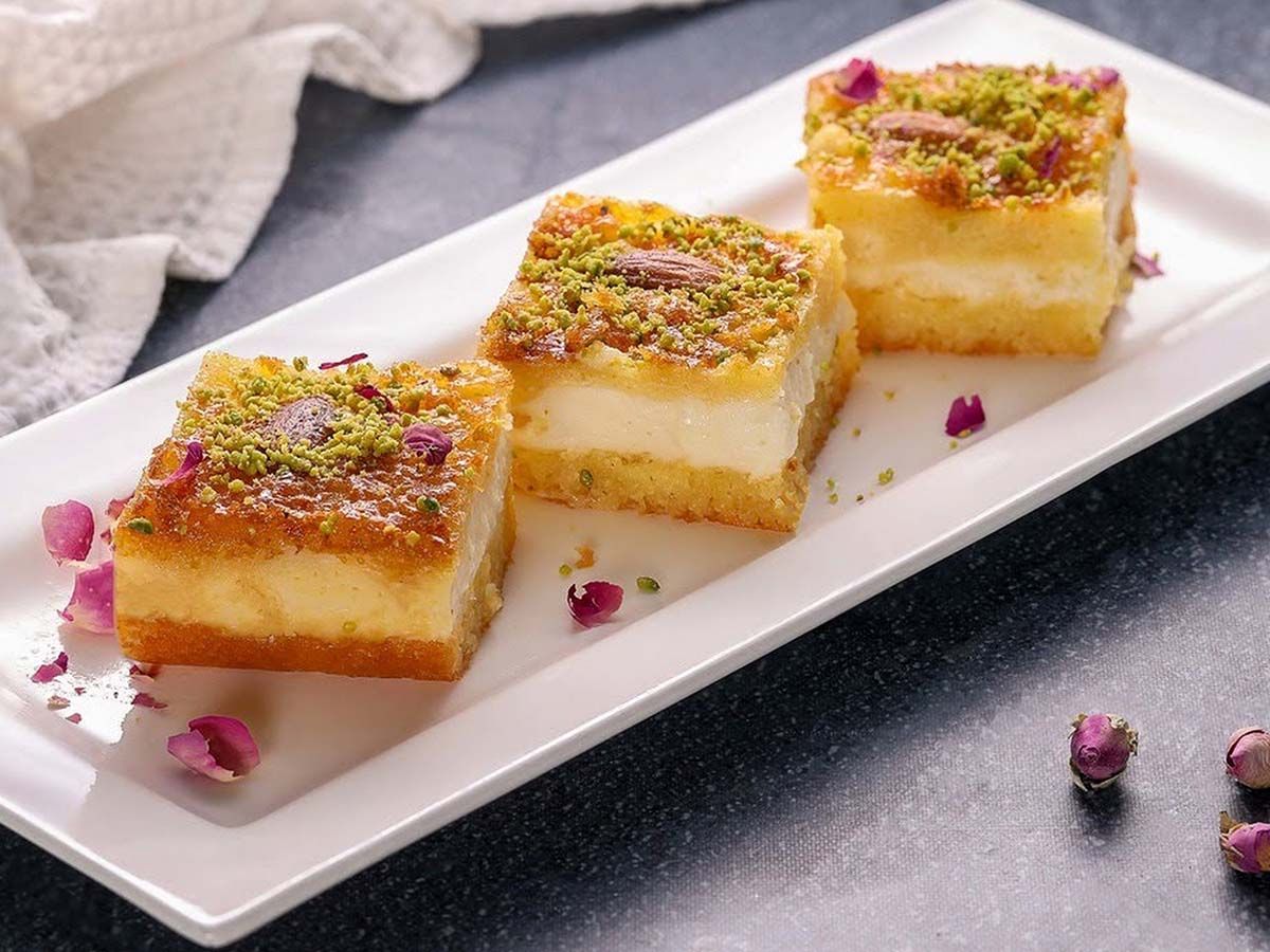Basbousa cream
