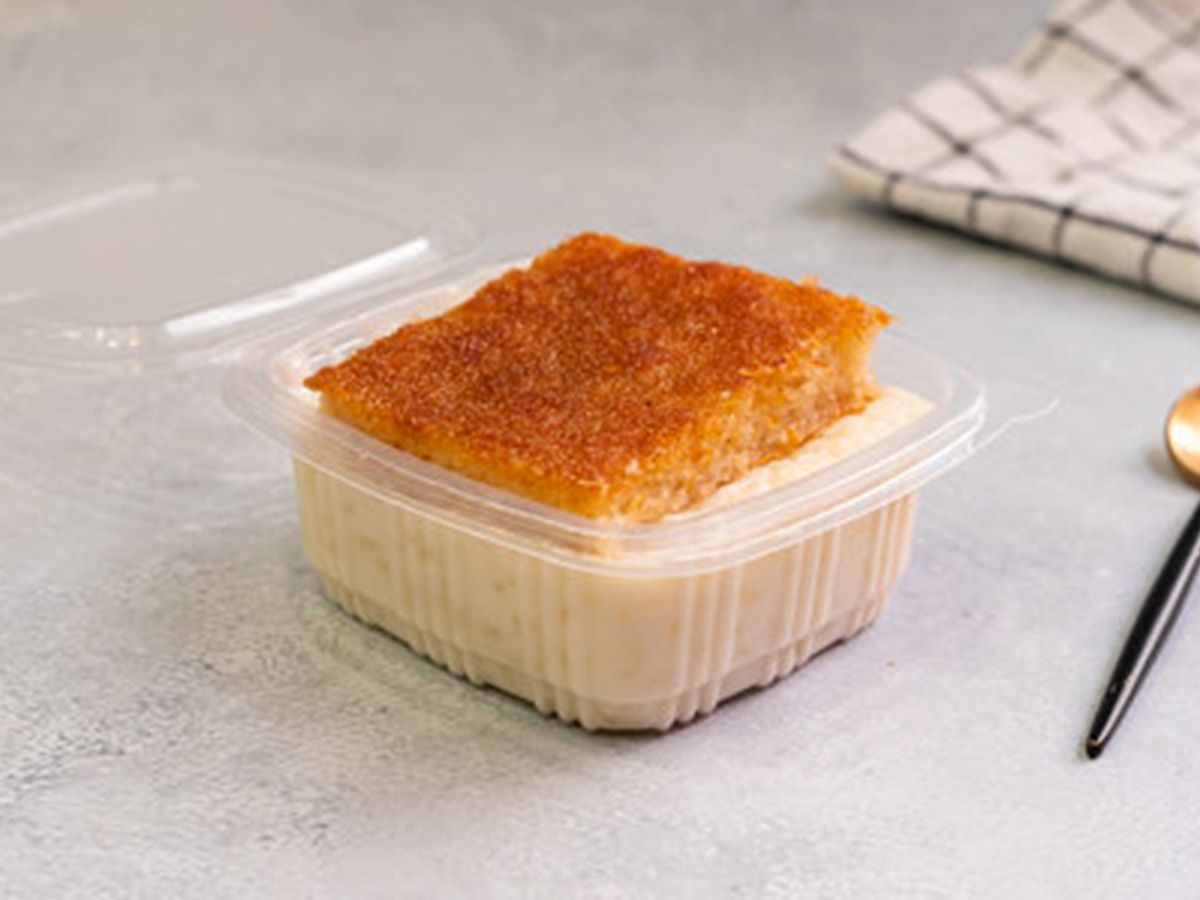 Basbousa rice pudding