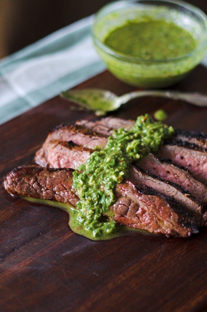 Grilled Beef Fillet Basil sauce
