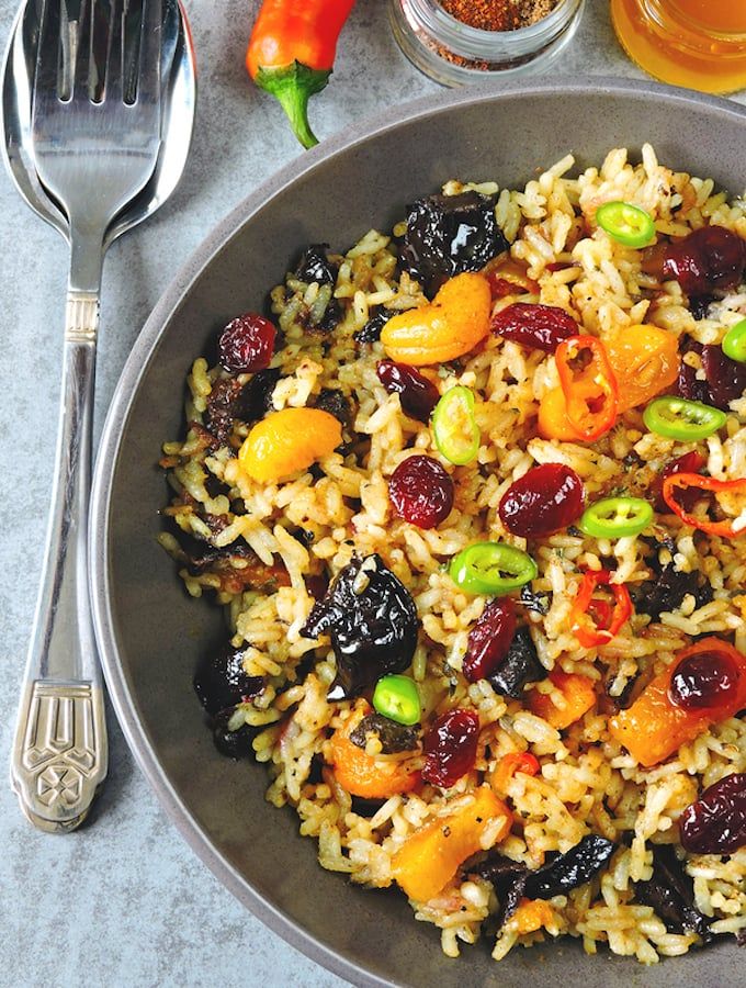 Basmati rice with nuts