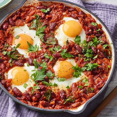 Beans with Eggs