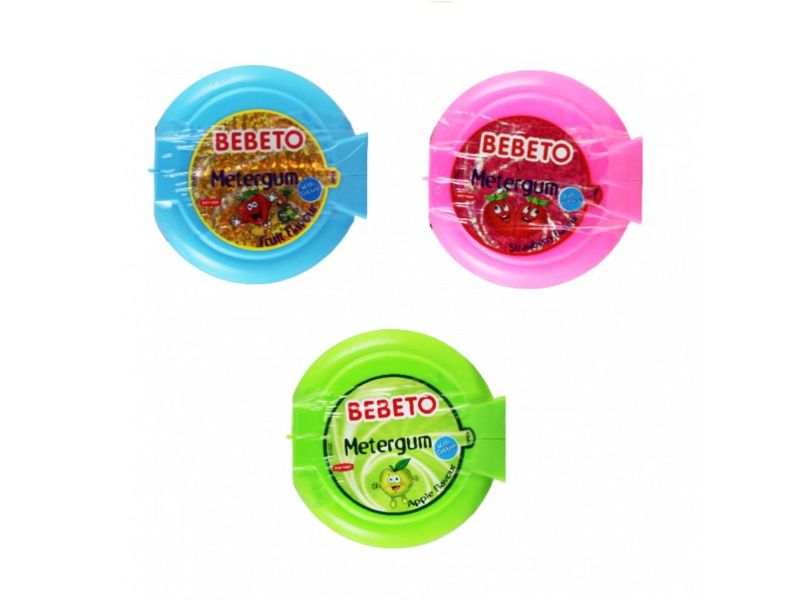 Bebeto Super Loong Bubble Gum With Tattoo Apple