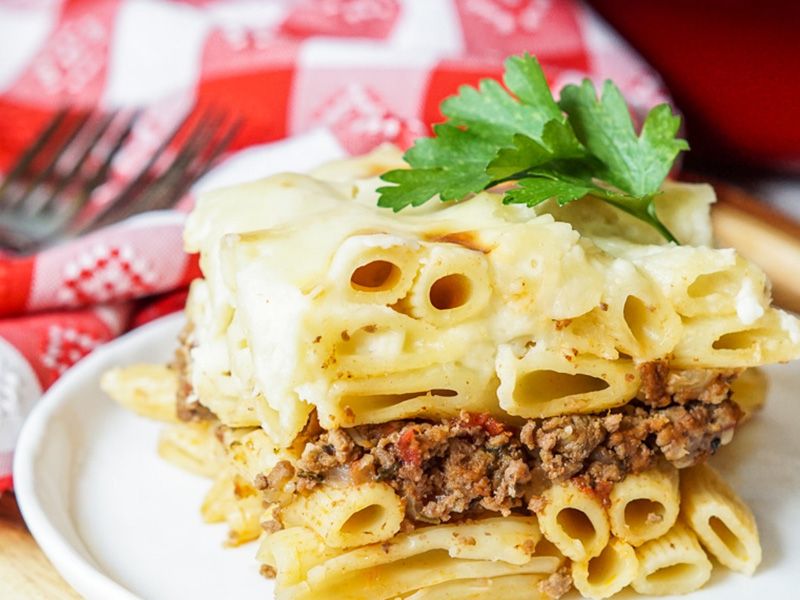 Meat Bechamel Pasta