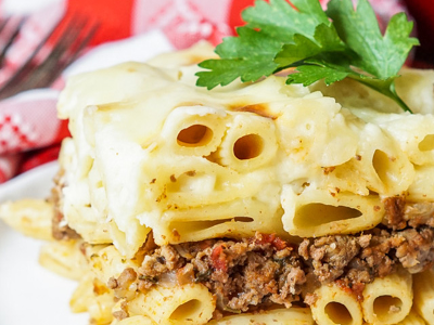 Bechamel Pasta With Minced Meat