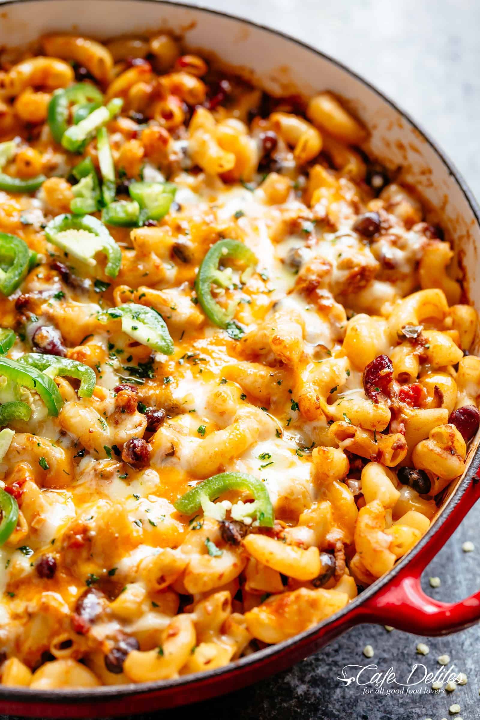 Chili And Cheese Pasta