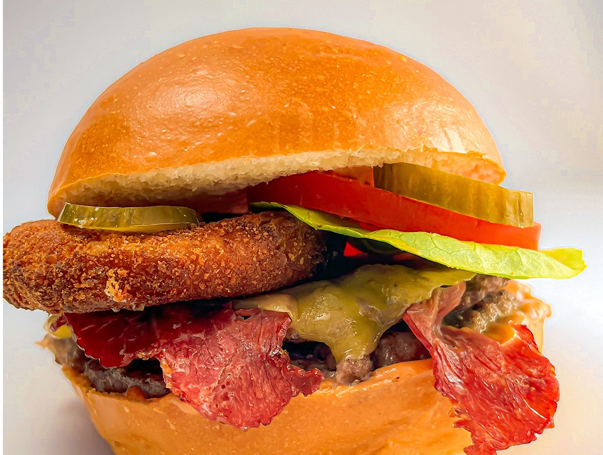 Burger With Beef Bacon