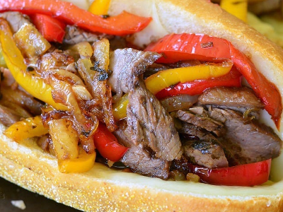 Beef Fajita Sandwich