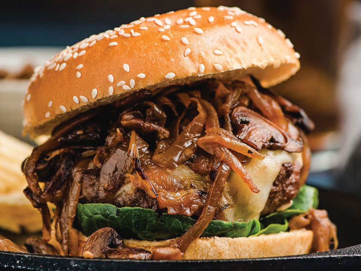 MUSHROOM BURGER sandwich