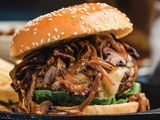 MUSHROOM BURGER sandwich