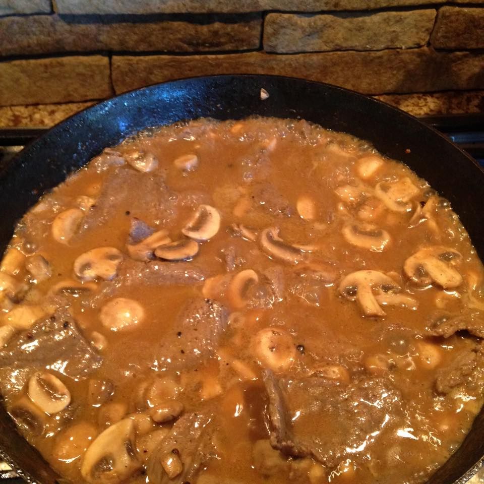 Beef With Stroganoff Sauce