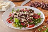 Fresh Green Salad with Meat
