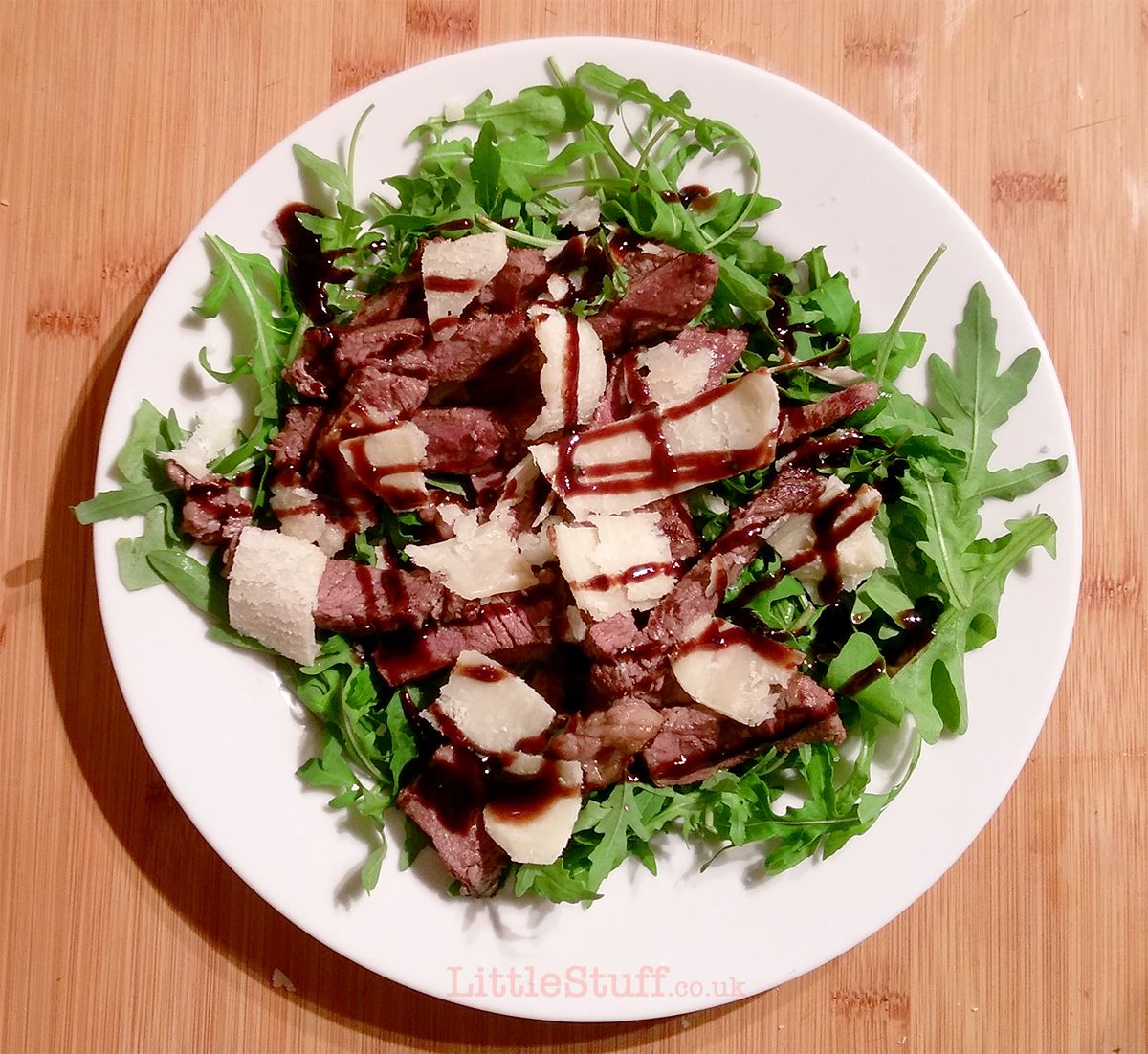 Beef Steak With Grana Slices